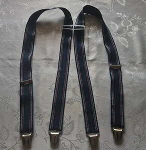 CABALLEROS VINTAGE AUTÉNTICO ALEMANIA BOSSWIK TELA ELASTANO RAYAS TIRANTES PARA HOMBRE - Imagen 1 de 6