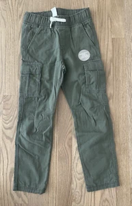 Jogger de algodón cargo cintura elástico H&M verde para niños - talla 6x - nuevo con etiquetas - Imagen 1 de 6