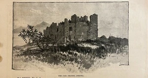 Impresión litográfica original de 1892 The Casa Grande, Arizona - Imagen 1 de 1