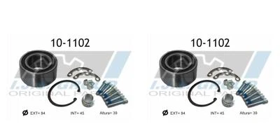 IJS GROUP 2x Radnabe Radlagersatz hinten für Mercedes C-Klasse SLK W202 W203 - Bild 1 von 2