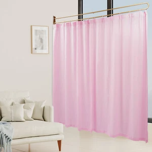Curtain Rod U-Shaped Long Rod w/Privacy Protection Gauze Curtain Partition 200CM - Picture 1 of 53