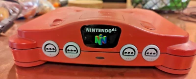 Nintendo 64 System 32MB Home Console - Custom painted red - Image 1 of 4
