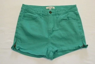 I LOVE H81 FOREVER 21 VERDE MUJER TALLA 28 CREMALLERA FRONTAL PLANA EN LAS PIERNAS MEZCLA DE ALGODÓN Foto 1 de 4