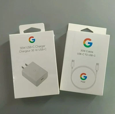 Carregador de parede rápido 30W Google tipo C a C compatível Google Pixel 6/7/8/9 - Imagem 1 de 4
