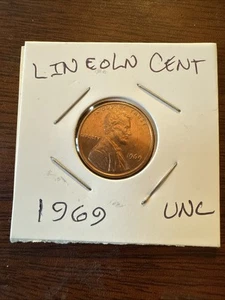 Centavo conmemorativo Lincoln 1969-P de Estados Unidos sin circular propiedad anterior - Imagen 1 de 2