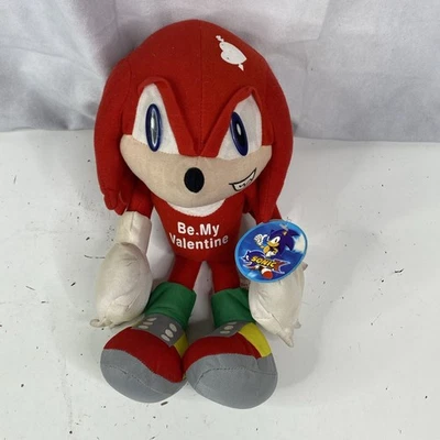 Sonic Adventure KNUCKLES Toy Network 13" Plush Toy Doll Sega "Be My Valentine" Foto 1 de 4