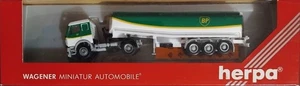HERPA 826121 Camion cisterna autoarticolato 5 assi MB "BP" - scala H0 - Foto 1 di 4