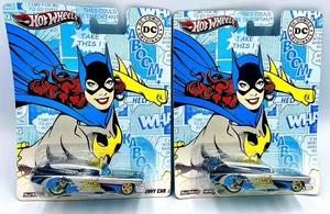 2011 Hot Wheels Premium DC Comics Batgirl 1959 Cadillac Funny Cars - 2 Count NEW - Picture 1 of 5