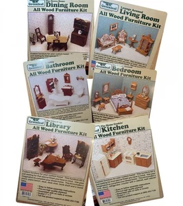 Greenleaf Dollhouse Miniature Wooden Furniture Kit  (A Variety of Options) - Picture 1 of 13