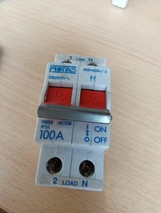Proteus 100S2 Main Switch 100amp - Picture 1 of 3