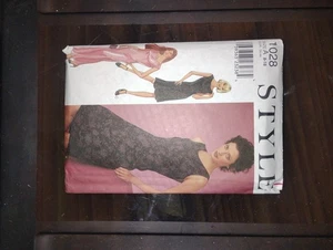 VTG Style Pattern 1028- sz 8-10-12-14-16-18 UNCUT fitted dress neckline seams - Picture 1 of 2
