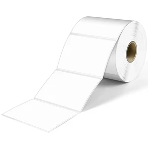 Etiquetas térmicas directas de 3" X 2", adhesivo permanente código de barras etiqueta de envío y compa - Imagen 1 de 8