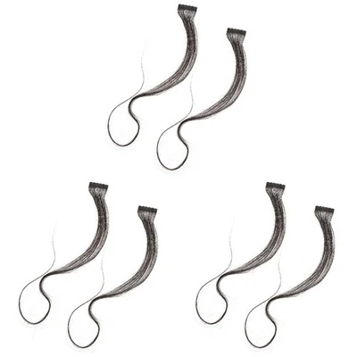  3 PCS Haarschmuck Echthaar Extensions Clip in Haarverlängerungen Nahtlos - Bild 1 von 4