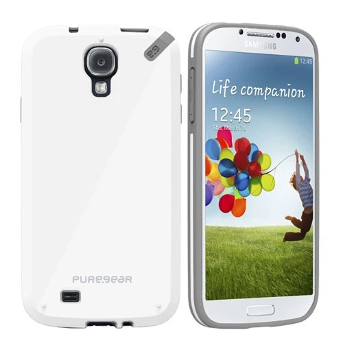 Funda protectora delgada para teléfono celular PureGear blanca - Samsung Galaxy S4 Foto 1 de 4