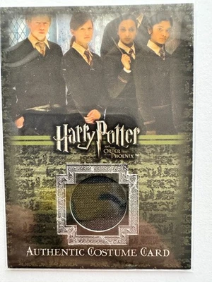 Harry Potter Bonnie Wright Ginny Weasley OOTP  Costume Card C9 216/600 - Image 1 of 4