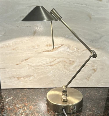 Tensor Pittsburgh Collection Halogen Dimmable Brushed Steel Lamp (LS-16350) - Image 1 of 4