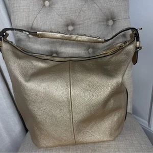 REED Gold Pebbled Satchel with Gold Studded Details OS - Picture 1 of 10