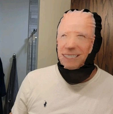 🤣President JOE BIDEN Breathable sun-protection Mask Full Face Halloween CosplaY - Image 1 of 3