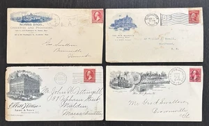 1899-1905 POSTAL COVERS - EBBITT HOUSE, WASH. DC - MAGNOLIA HOTEL, MA & OTHERS - Picture 1 of 6