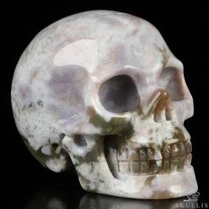 2,0 Zoll Ozeanjaspis handgeschnitzter Kristallschädel, realistisch, Kristallheilung - Bild 1 von 7