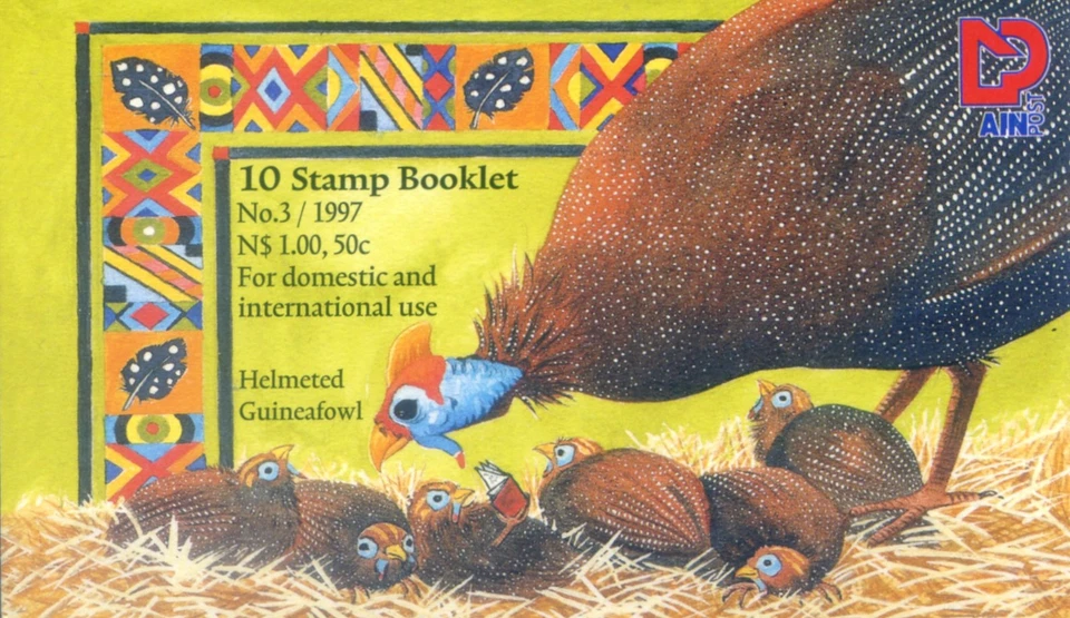 Namibia. Fauna. Pharaoh Chicken 1997. Folleto. Foto 1 de 1