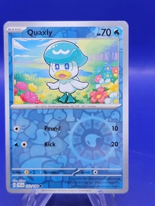 Quaxly - 052/198 Scarlet & Violet Reverse Holo Common Pokemon - NM/MINT - Picture 1 of 2