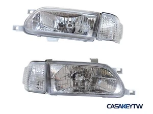 Clear Headligh Headlamp CHROME For 1995-1999 TOYOTA Tercel LHD - Picture 1 of 5