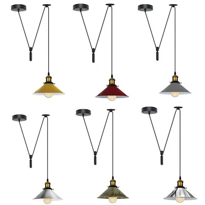 Vintage Pendant Light Pendant Ceiling Lamp Retro Metal Industrial Design 240V - Image 1 of 4