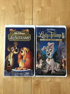 "Lady And The Tramp / Lady And The Tramp II: Scamp's Adventure" VHS Disney - Picture 1 of 3