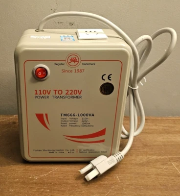 TM666  110V to 220V Step Up Converter Voltage Power Transformer for 220V Chinese - Image 1 of 4