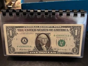 1969 B $1 DOLLAR BILL ( Boston ) A A Block GEM UNCIRCULATED Non Star - Picture 1 of 1