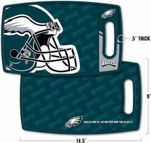 Philadelphia Eagles Large Cutting Board, NFL Kitchen Tailgating Super Bowl - Picture 1 of 6