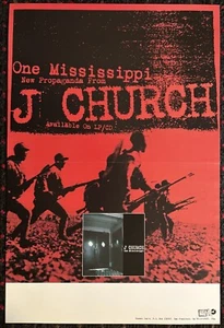 J CHURCH One Mississippi 12x18 record store promo poster FAT wreck chords PUNK - Picture 1 of 6