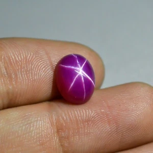 Lab Created Pink Star Ruby 5.5 Cts For Making Jewelry   - Picture 1 of 3