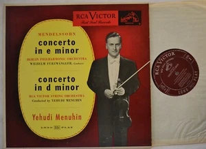 CLASSICAL LP YEHUDI MENUHIN MENDELSSOHN Furtwangler RCA Victor LM-1720 - Picture 1 of 1