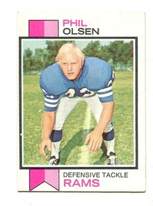 1973 Topps #14 Phil Olsen Los Angeles Rams