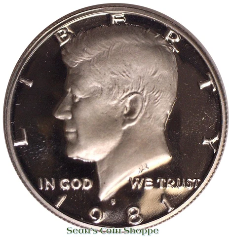 1981 S Kennedy Half Dollar Type 1 T1 Gem Cameo Proof San Francisco Ships Free! Cover