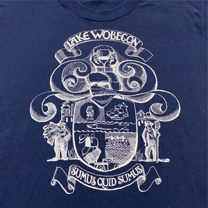 vtg 80s LAKE WOBEGON GARRISON KEILLOR PRAIRIE HOME COMPANION T-Shirt S/M thin - Picture 1 of 6