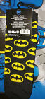 DC COMICS Batman No Show chaussettes polyester/spandex neuves avec étiquettes 1 paire noire