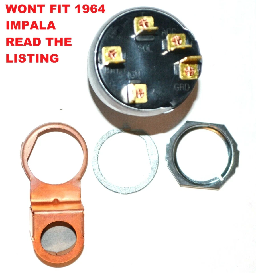 INTERRUPTOR DE ENCENDIDO Chevrolet C10 C20 C30 K10 K20 1963-1965 GMC 1963 1964 1965 1966 Foto 1 de 4