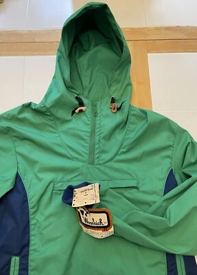 WOOLRICH Hooded Jacket NOS 1960’s Pull Over XL Mens Green Blue SAKS FIFTH AVENUE - Image 1 of 4