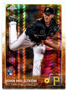 JOHN HOLDZKOM 2015 Topps Chrome Baseball PRISM REFRACTOR RC #128