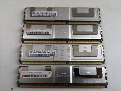 4x M395T2953EZ4-CE66 PC2-5300F-555-11-B0 2GB Server Ram - Image 1 of 4