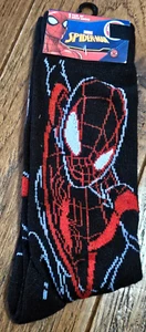 Calcetines Spider-Man Unisex Spiderman Crew Talla 9-13 Marvel Negro y Rojo - Imagen 1 de 2