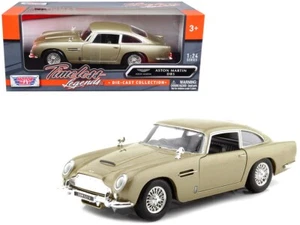 1/24 MotorMax Aston Martin DB5 Diecast Model Car Gold 79375 - Picture 1 of 2