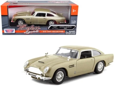 1/24 MotorMax Aston Martin DB5 Diecast Model Car Gold 79375 Foto 1 de 2