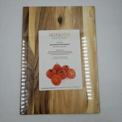 Large Acacia Wood Cutting Board 18x12 Reversible Butcher Block Charcuterie Meat - Image 1 of 4
