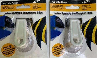 TWO LITTLE FISHIES X's 2 Two Little Fishes TLF Sea Veggie Clip Holder Plastic Floating Nori Lettuce