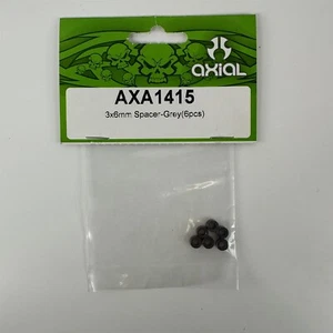 Axial AXA1415 3x6mm Grey Spacer (6 Pieces) NEW - Picture 1 of 2