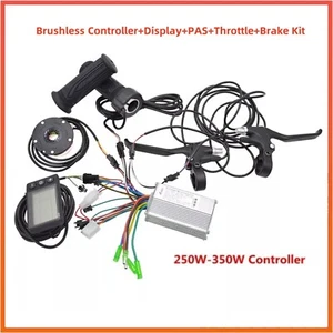 24V/36V/48V 250W/350W E-bike Brushless Controller+Display+PAS+Throttle+Brake Kit - Picture 1 of 24